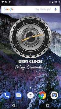 Steel Clock Analog Widget स्क्रीनशॉट 4