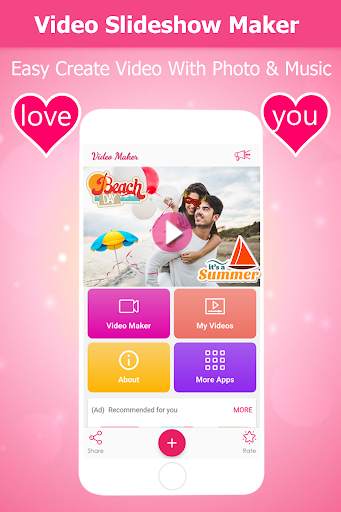 Video Slideshow Maker - Love V screenshot 1