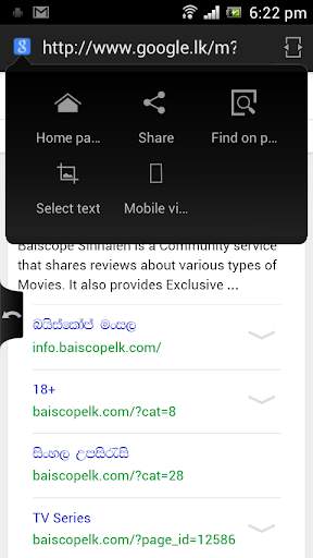 SETT Sinhala Tamil web browser screenshot 3