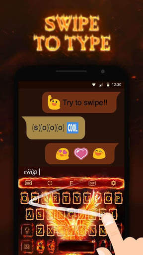 Flame Phoenix Keyboard Theme for Android screenshot 4