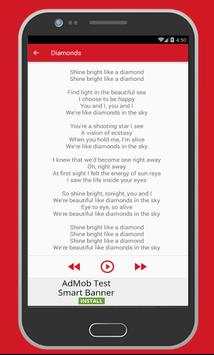 Song Lyrics Rihanna screenshot 2