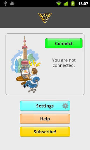 PandaPow VPN (Android 2.3) screenshot 1