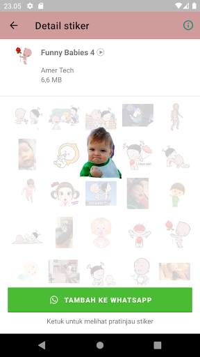 Funny Babies Stickers Animated - wastickerapp new screenshot 2