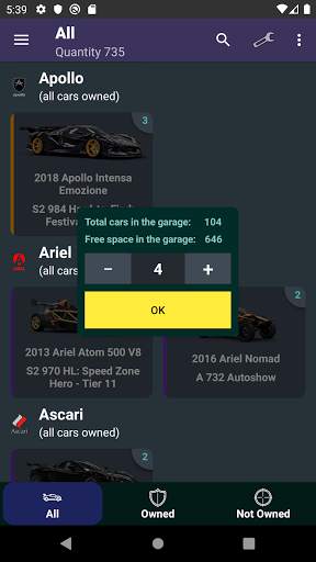 Car Tracker for Forza Horizon 4 screenshot 1