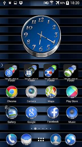 TSF Shell Launcher Theme Azure with icon pack screenshot 4