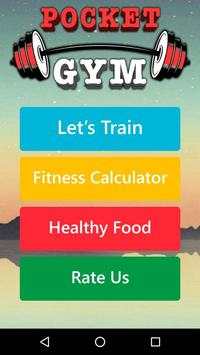Pocket Gym - Fitness Trainer screenshot 1