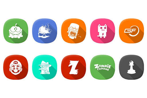 One UI Long Shadow - Free Icon Pack screenshot 3