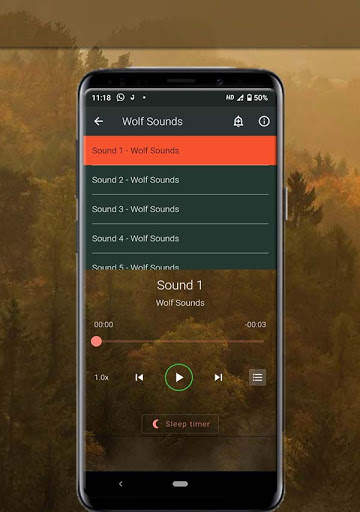 Wolf Sounds - Ringtone,Alarm & Notification Sound screenshot 3