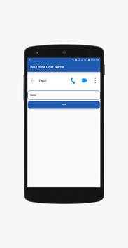 Hide|Remove|Fake Chat name for imo with 1 click screenshot 4