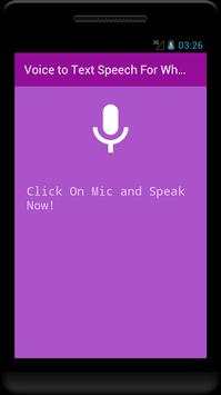 Voice to Text Speech - For whats app facebook chat screenshot 3