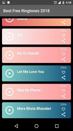 Best Free Ringtones 2019 - Song Ringtones screenshot 4