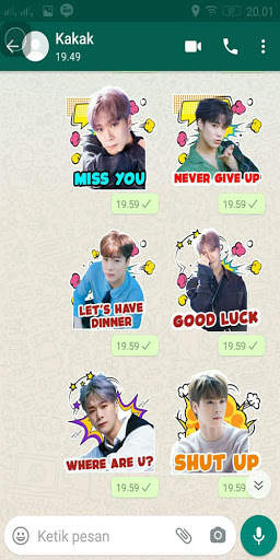 Chat Sticker WA Astro Kpop Boy Band WAStickerApps screenshot 6
