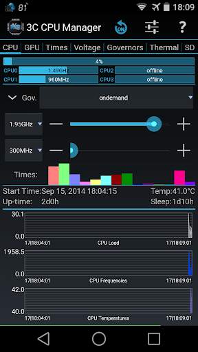 3C CPU Manager (root) screenshot 1