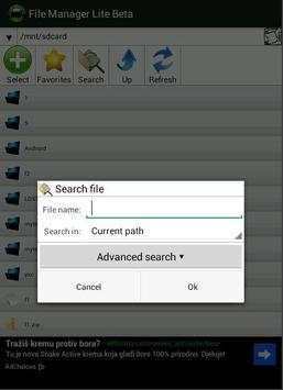File explorer / manager Lite screenshot 2