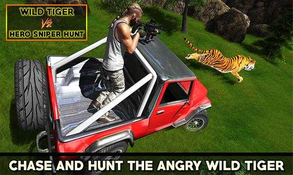 Wild Tiger Vs Hero Sniper Hunt screenshot 3