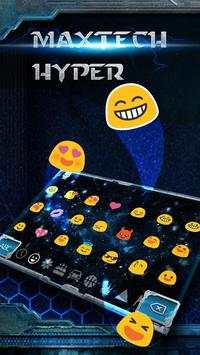 Tema keyboard biokimia biru screenshot 3