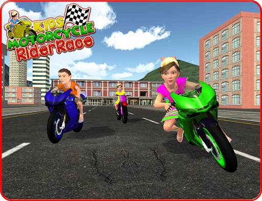 Kids MotorBike Rider Race 3D screenshot 12