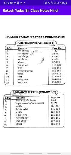 Rakesh Yadav Math Class Notes In Hindi Offline screenshot 1