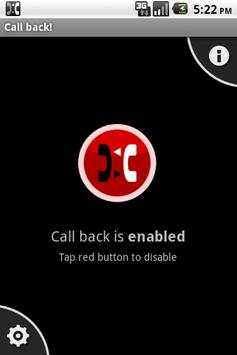 Call back! 1 تصوير الشاشة