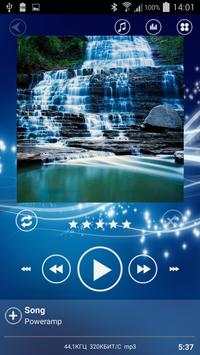 Poweramp Skin Sphere Blue screenshot 2