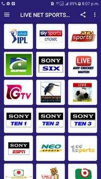 LIVE NET SPORTS TV screenshot 1