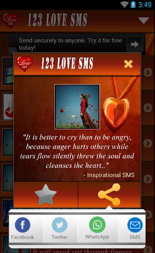 123 Love Messages screenshot 5