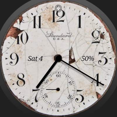 Old Standard Watch Face 6 تصوير الشاشة