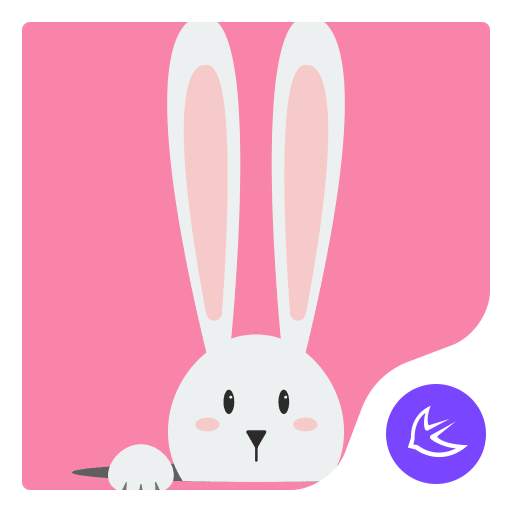 Kawaii Rabbit APUS Launcher theme for free 577.0.1001