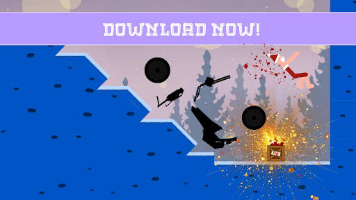 Stickman Dismounting Falling screenshot 2
