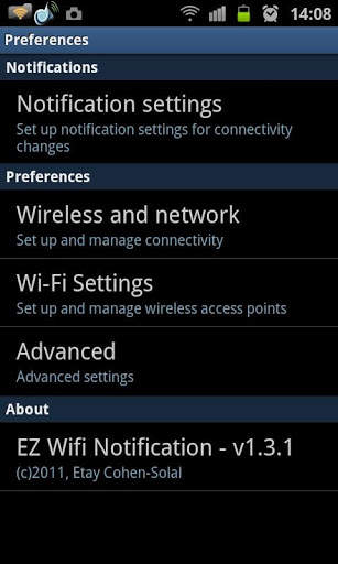 EZ Wifi Notification screenshot 2