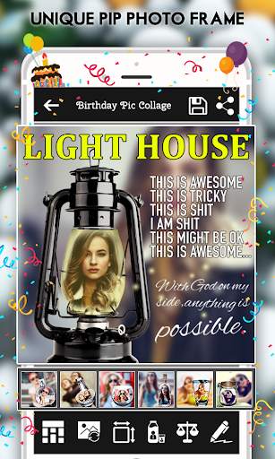 Happy Birthday : Cake, Status, Card & Photo Frame स्क्रीनशॉट 6
