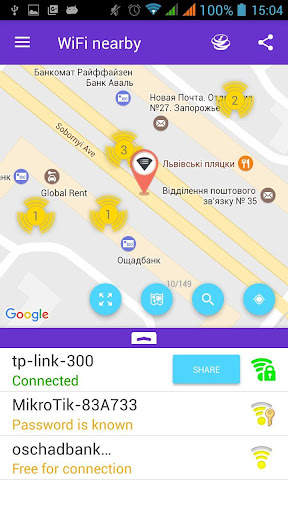 WiFi nearby screenshot 1