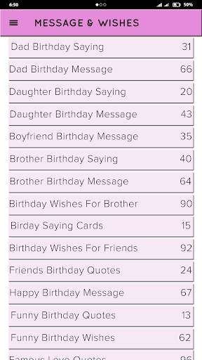 Messages and Wishes 25000+ screenshot 2