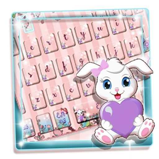 Lovely Rabbit Cartoon Keyboard 10001001