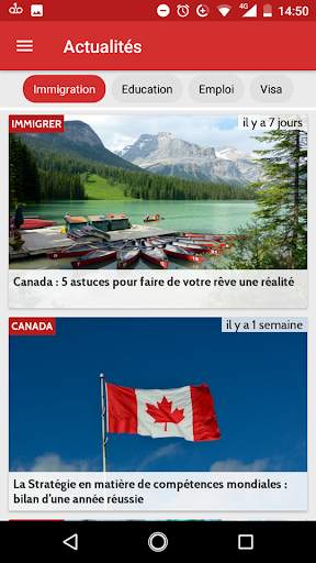 Immigration Canada et Visa - Guide et Actualités screenshot 2
