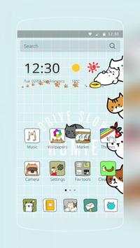 Cute Kitty Cat Theme screenshot 1