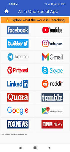 All in One Social App - 2022 screenshot 1