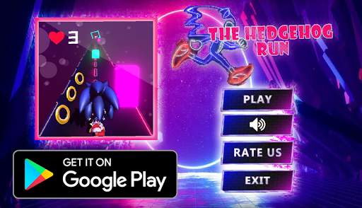 Super Fast Run - Blue Hedgehog Dash скриншот 2