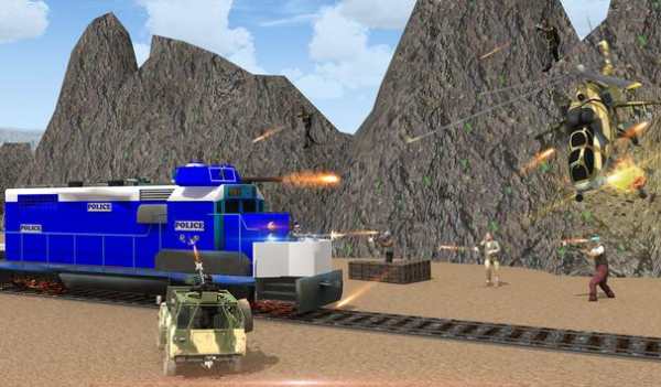 Police Train: Crush the Terrorist Convoy screenshot 16