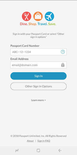 Passport Mobile screenshot 1