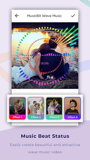 Music Bit Wave Particle.ly - Video Status Maker screenshot 1