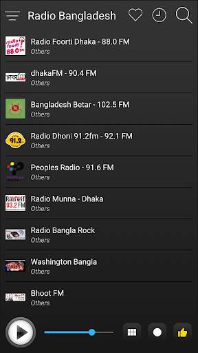 Bangladesh Radio Stations Online - Bangla FM AM screenshot 4