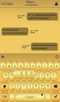 TouchPal Gold Keyboard Theme screenshot 3