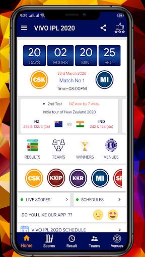 IPL 2020 Schedule (UAE) scores, Live cricket Free screenshot 3