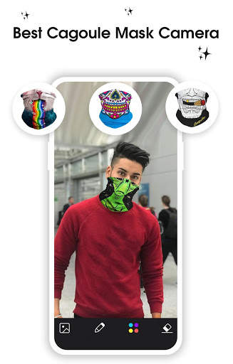 Cagoule Mask Half Face - Ghost Mask Photo Editor screenshot 2