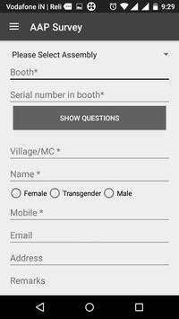 AAP Survey screenshot 2