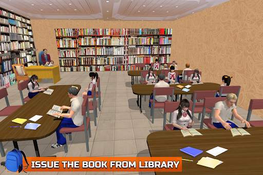 School Girl Life Simulator: High School Games screenshot 4