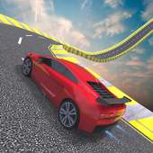 Muscle Car Race: Impossible Tracks Car Racing Game logo