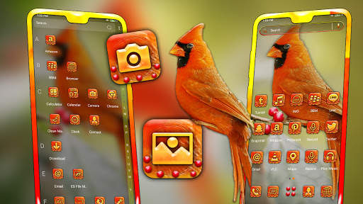 Cardinal Bird Launcher Theme screenshot 3