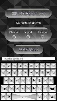 Black & White Keyboard Themes screenshot 2